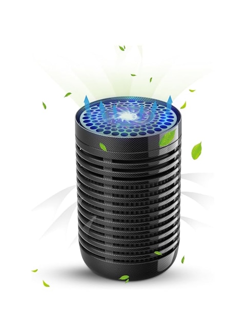 QUEENTY Car Air Purifier, Mini Air Purifier for Car with True HEPA Filter Cleans Air, Eliminates Smoke &amp; Odor, Small Travel Air Purifier for Office
