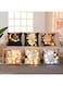 Ramadan Decorative Pillow Covers, Islamic Design, Ramadan Kareem Pillow Set of 3 with LED Light, using 2 (AAA) Batteries, (Batteries not included) (Light Brown)