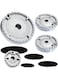 Cooker Hat Set Stove Lid Upgraded, 4Pcs Oven Gas Hob Burner Crown Flame Cap, Gas Burner Flame Cap Fits Most Gas Stove Burners (Flat)