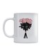 Floral Printed Mug White/Pink/Black