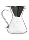 2-Piece Coffee Jug With Strainer Set Clear 11.5x11.5x15.5centimeter