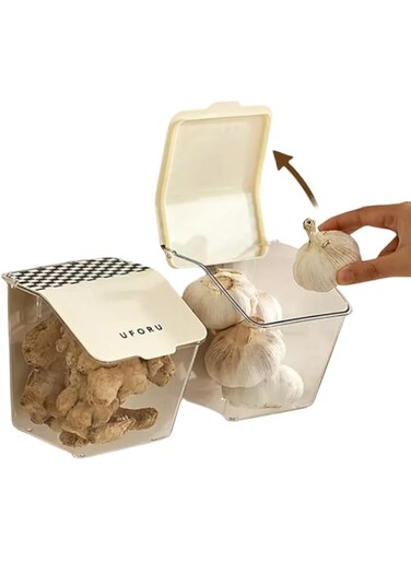 Xincong Cute/Whimsical Storage Box, 13.5 x 11 x 12.6 cm, White, Rectangular, Snap-Clip On, Hand Wash Only, Kitchen, Spices, Coffee/Tea, Cosmetics