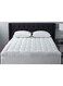 Mattress Topper With Pillow Set Microfiber White 90x190cm
