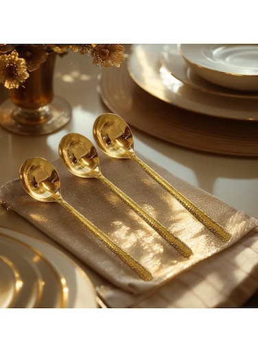 Table Spoon Set Gold 19.3cm