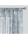 FMFUNCTEX Blue-White Sheer Curtains for Living-Room 84" Long Blossom Print on Flax Linen Blend Window Curtain Panels 2 Pack Rod Pocket, 50" w