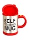 Stirring Mug Silver/Red