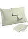 Linen Klub PACK of 4 Standard Pillowcases- Luxurious 100% Cotton 250TC Sateen with Elegant 1 cm Stripe Design, Size: 50 x 75 cm, Warm Stone for a Touch of Sophistication in Your Bedroom
