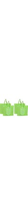 Fun Homes Shopping Grocery Bags Foldable, Washable Tote Bag With One Small Pocket, Eco-Friendly Purse Fits In Pocket Waterproof &amp; Lightweight (Set Of 4,Green)