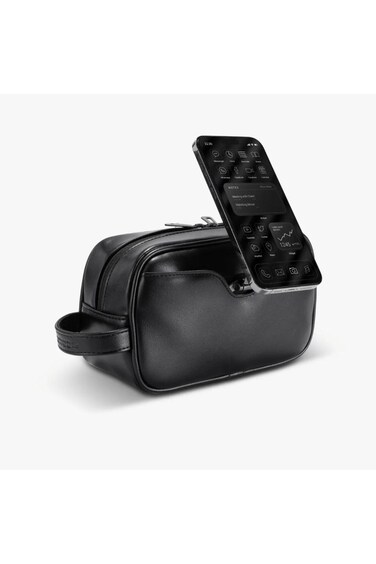 Lifestyle MagSafe Travel Organizer Pouch with Phone Holder &amp; Premium PU Design