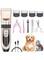 BEONE Pets Shaver Clippers Kit, Low Noise USB Rechargeable Cordless Electric Beauty Hair Clippers Set for Pets Cat Dog Hair