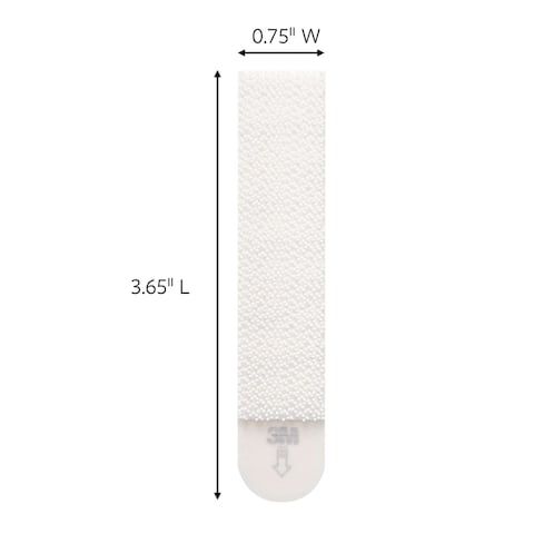 Command 17206-ES Picture Hanging Strips, Large, Holds 7.2 Kg. whole pack, white color. 4 pairs/pack