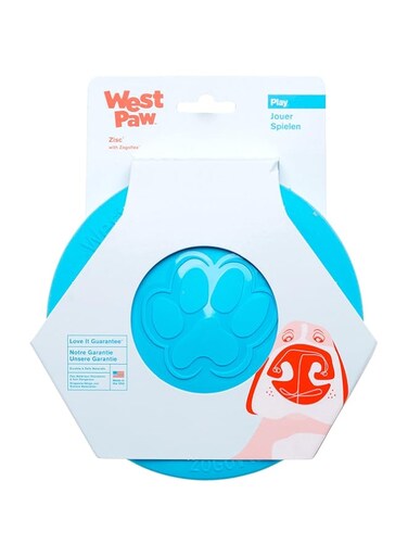 West Paw Zogoflex Zisc, Blue, Small