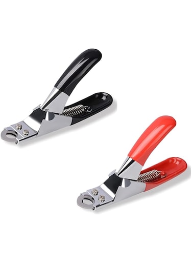 ELECDON Dog Cat Nail Clippers, Professional Pet Claw Trimmer, Stainless Steel Razor Sharp Blade Dog Toes Cutter Grooming Tools for Small Medium Large Animal Pets, Pet Grooming Supplies (2 Psc)