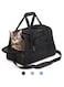 Arabest Pet Carrier Bag, Airline Approved Portable Foldable Cat Dog Transport Cage with Comfortable Mattress, for Outdoor Hiking Travel Bag (S, Black)