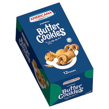 Americana Butter Cookies 44g Pack of 12 Packets