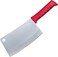 Master 8 Inch Stainless Steel Meat Cleaver (Red)   NSF Certified for Raw Meat Chopping