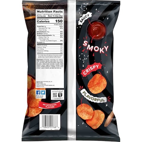 Lay&#39;s Barbecue Flavoured Potato Chips, 184.2g