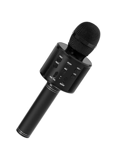 GIFTMIC Kids Microphone for Singing, Wireless Bluetooth Karaoke Microphone for Adults, Portable Handheld Karaoke Machine, Toys for Boys and Girls Gift for Birthday Party (Black)
