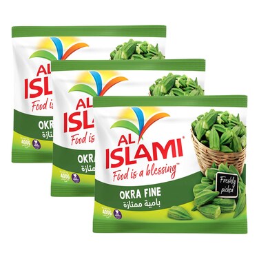 Al Islami Fine Okra, 400g Pack of 3