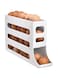 Paporich Fridge Egg Rolling Holder, Auto Rolling Fridge Egg Organizer, Space-Saving Egg Dispenser Holder, 30 Eggs Fridge Egg Rack Large Capacity Egg Dispenser for Refrigerator(4 Tiers)