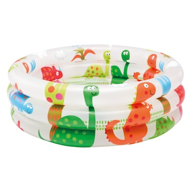Intex Wet Set Collection Dinosaur Printed 3 Ring Baby Pool, 61x22cm