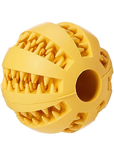 Les Filous Vanilla Dental Rubber Ball Yellow &Oslash;7Cm,