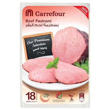Carrefour Beef Pastrami, 200g