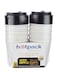Soft n Cool Hotpack Disposable Ripple Paper Cup White 8 ounce with Black Lid, 10 Pieces for Hot &amp; Cold Drinks, Coffee &amp; Tea.