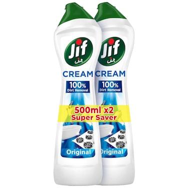 JIF Cream Cleaner With Micro Crystals Technology Original 500ml Pack of 2