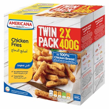 أمريكانا بطاطس دجاج 400 غرام حزمة من قطعتين