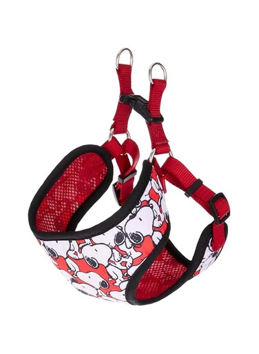 fetch FOR PETS Peanuts Charlie Brown Snoopy Red Dog Harness, Size Small   Small White Dog Harnesses with Red Features, Dog Harness Small Dogs   No Pull Dog Harness, Dog Apparel &amp; Accessories All Dogs