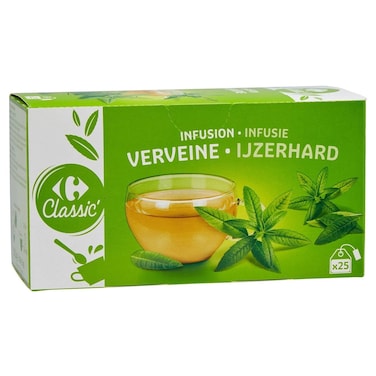 Carrefour Classic Verbena Herbal Tea, 25 Tea Bags, 32.5g