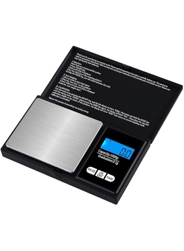 Food Scale, Digital Kitchen Scale 1000g/0.1g Accuracy Gram and Ounces Scale for Cooking, Baking and Meal Prep Pocket Scale for Food