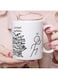 1pc 11oz Ceramic Mug with Arabic "Traditional Customs" Funny Meme Design - White with Black Stained Glass Pattern, Perfect Gift for Friends or Self, , Reusable, Mug