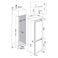Ariston Built In Bottom Mount Freezer Refrigerator BCB7030DEX, White, 258 L, 2&nbsp; Doors