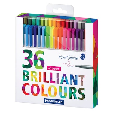 Staedtler Triplus Neon Fineliner Pen 36 PCS