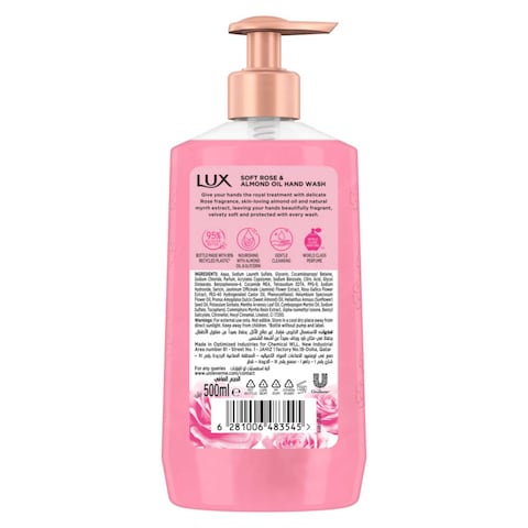 Lux Perfumed Liquid Hand Wash  Soft Rose 500ml