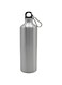 Yanek Premium Aluminum Bottle with Hooks &ndash; Lightweight, &amp; Stylish Design Perfect for Personalization with Laser Marking, Screen Printing,360 UV Printing Ideal for Everyday Use 750ml (Silver)