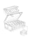 Mathtoxyz Small Bead Organizers, 30 Pieces Plastic Storage Cases Mini Clear Bead Storage Containers Transparent Boxes with Hinged Lid and Rectangle Clear Craft Supply Case