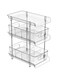HoRelax Clear Kitchen Organizer with Dividers, Pull-Out Pantry kitchen Organization, Multi-Purpose bathroom Organizers and Storage, makeup Organizer Medicine Organizer(3Tier)