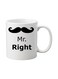 Right Printed Mug Black/White
