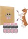 BEAUTYZOO Non Slip Dog Socks for Small Medium Large Dogs, Grip Paw Protector Hard Wood Floor Senior Old Dogs,Injury Protection to Prevent Licking 2 Pairs Anti Twist Hot/Cold Pavement, Strawberry Pink