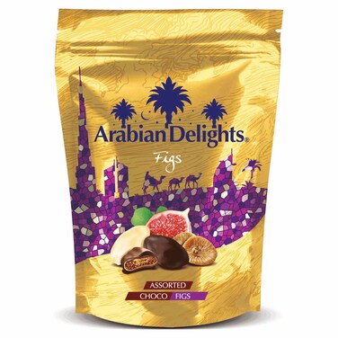 Arabian Delights Choco Figs Assorted Chocolate Coated Figs, 250g