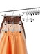 Hangers,Pants Hangers Space Saving Hangers with Clips,Stackable Skirt Hangers,Hanging Closet Organizer and Storage -Clothes Hangers- 8 Pack