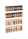 NIUBEE Wall Mounted Spice Rack Organizer,Clear Acrylic Spice Shelf Storage Holder,Hanging Seasoning Rack Organizer for Wall Kitchen 4 Pack