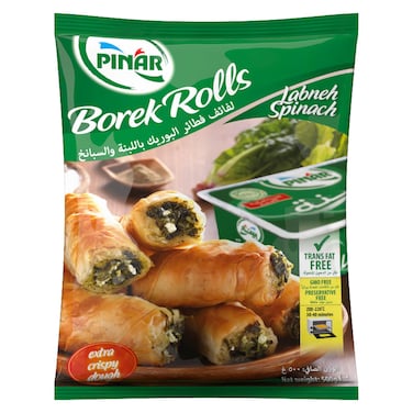 Pinar Borek Rolls with Labaneh Spinach, 500g