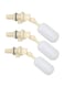 NC 3PCS Water Float Valve with Adjustable Arm, Automatic 1/2 Float Ball Valve with Water Level Shut Off for Water Tank Pond Livestock Horse Cattle Goat Sheep Pig Dog Waterer
