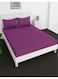 Deep Fitted Bed Sheet +2Pcs Pillow Covers, King/Queen/Double/Single Sizes, Color Purple, Depth 30cm