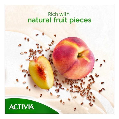 Activia Go Wild Peach and Grain Yoghurt, 280ml