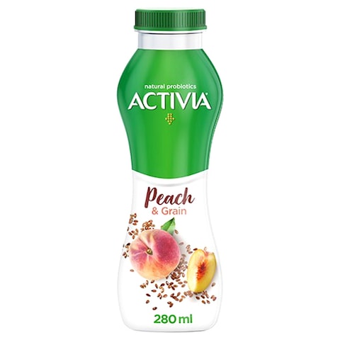 Activia Go Wild Peach and Grain Yoghurt, 280ml